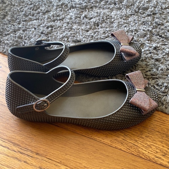 Melissa Jelly Metallic Bow Flats Size 6 - Picture 2 of 10